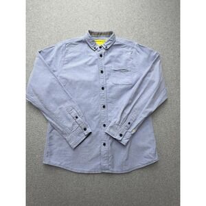 Descendant Of Thieves Shirt Mens Small Blue Long Sleeve Button Limited Edition